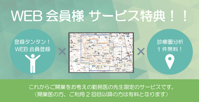 歯科診療圏分析レポート1件無料