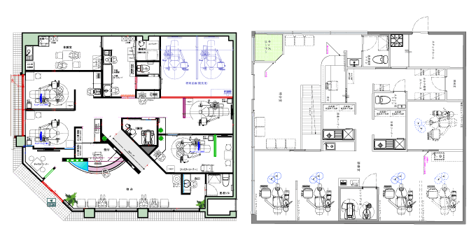 30坪の歯科医院内装レイアウト